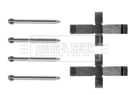 BORG & BECK Tarvikesarja, jarrupala BBK1192